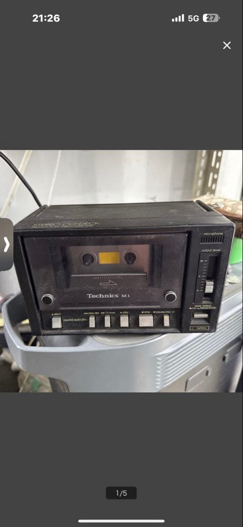 Technics カセットSTEREO CO-DECK RS-M1 ジャンク品