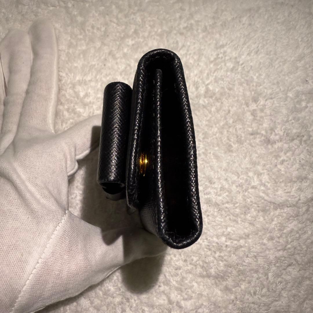 極美品＊ PRADA プラダサ フィアーノレザーキーケース