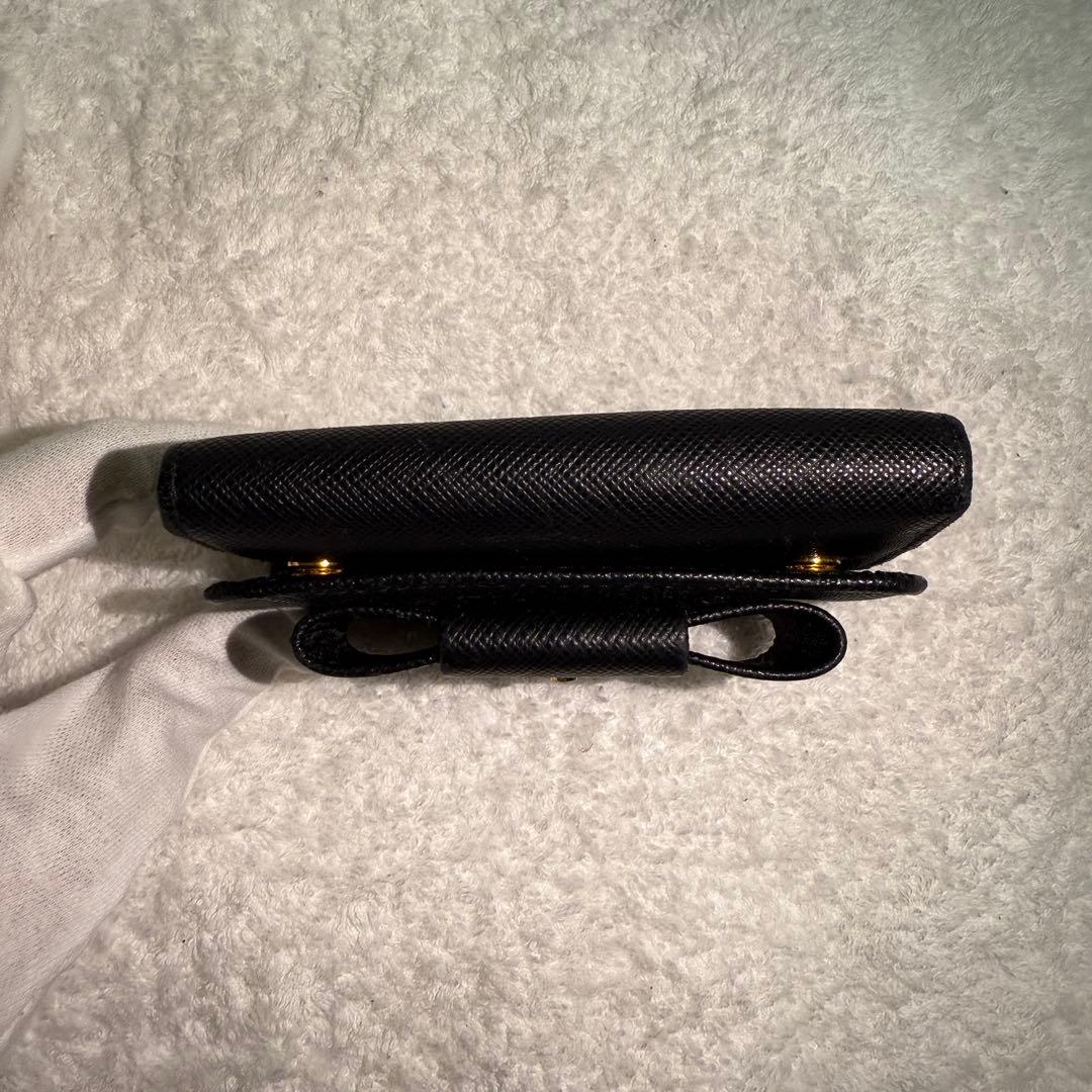 極美品＊ PRADA プラダサ フィアーノレザーキーケース