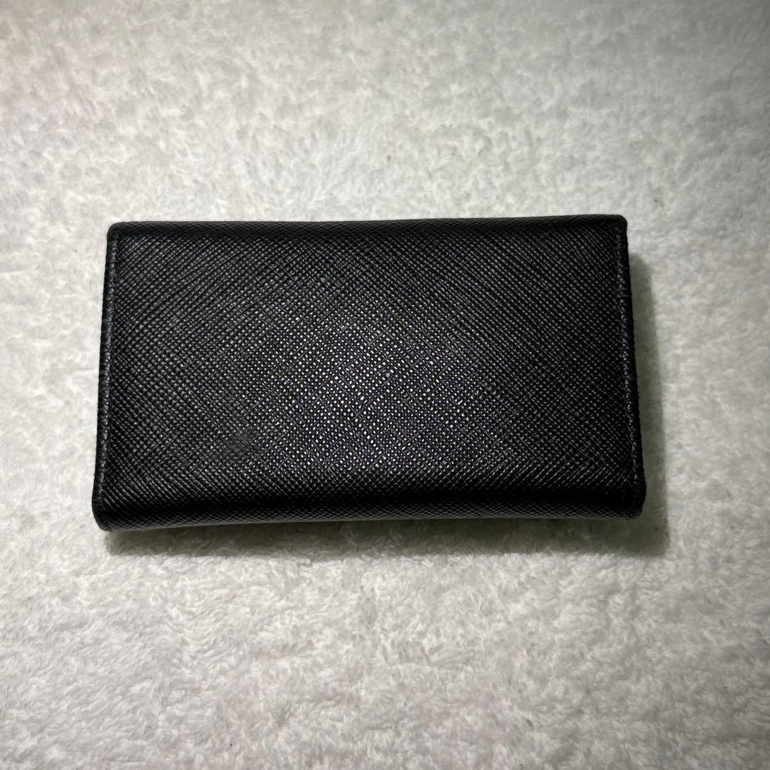 極美品＊ PRADA プラダサ フィアーノレザーキーケース