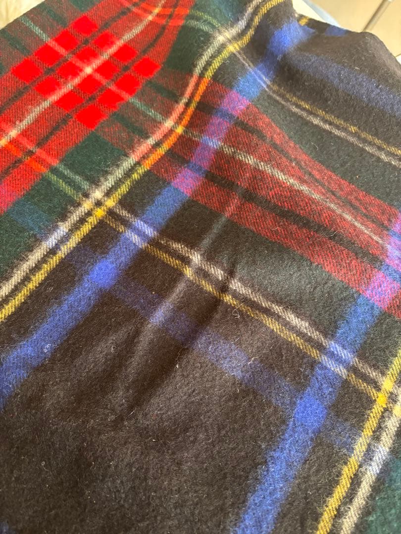 Jonstons Black Stewart カシミヤ 100 大判