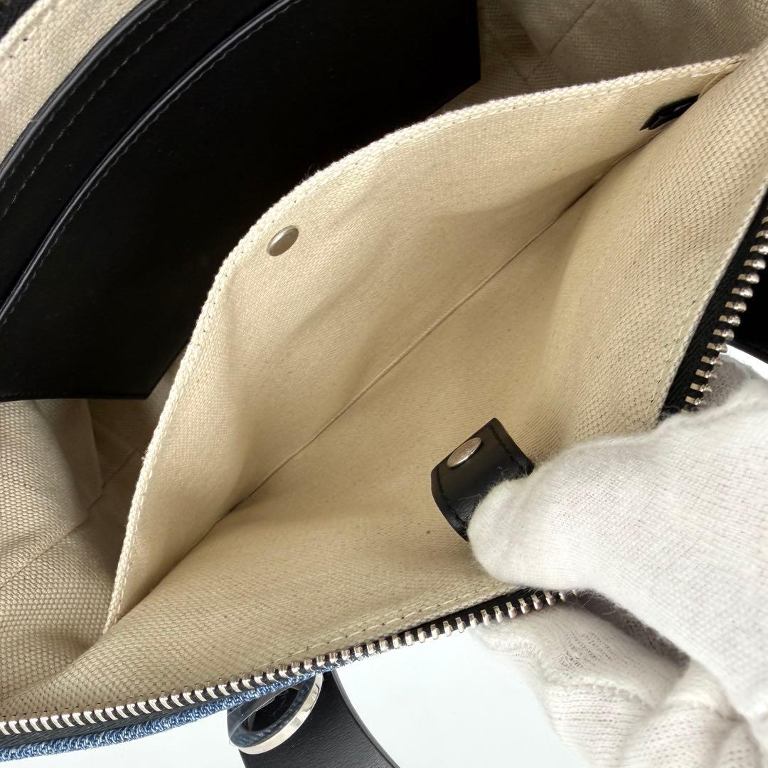 【極美品】ドルチェ&ガッバーナ ショルダー パッチワーク デニム アダモ ブルー