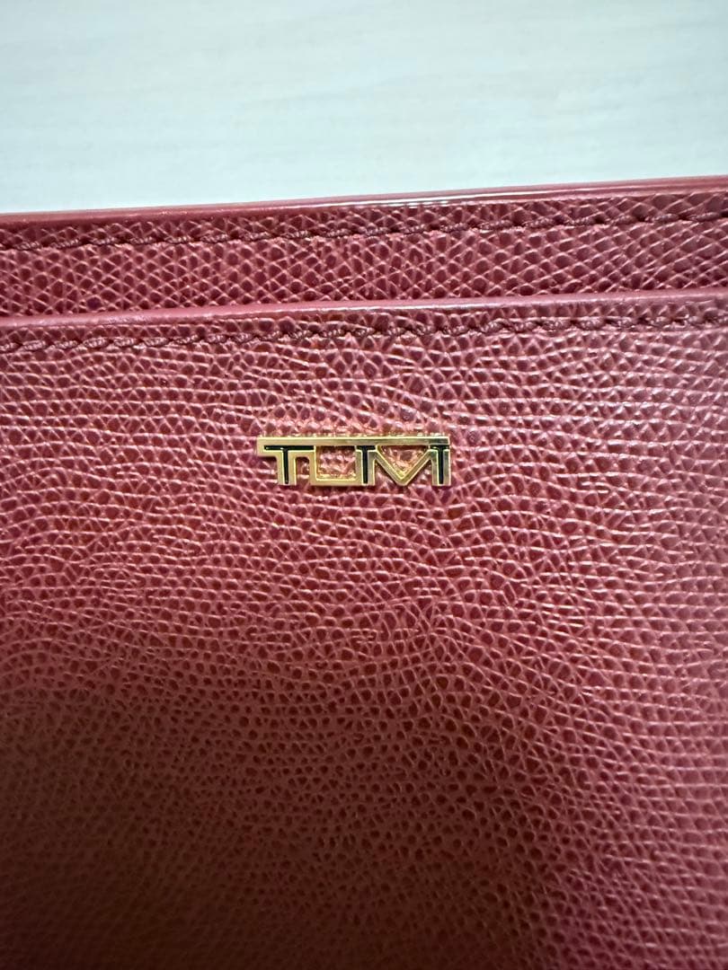 【美品】TUMI エブリデイトート　トートバッグ　ワインレッド