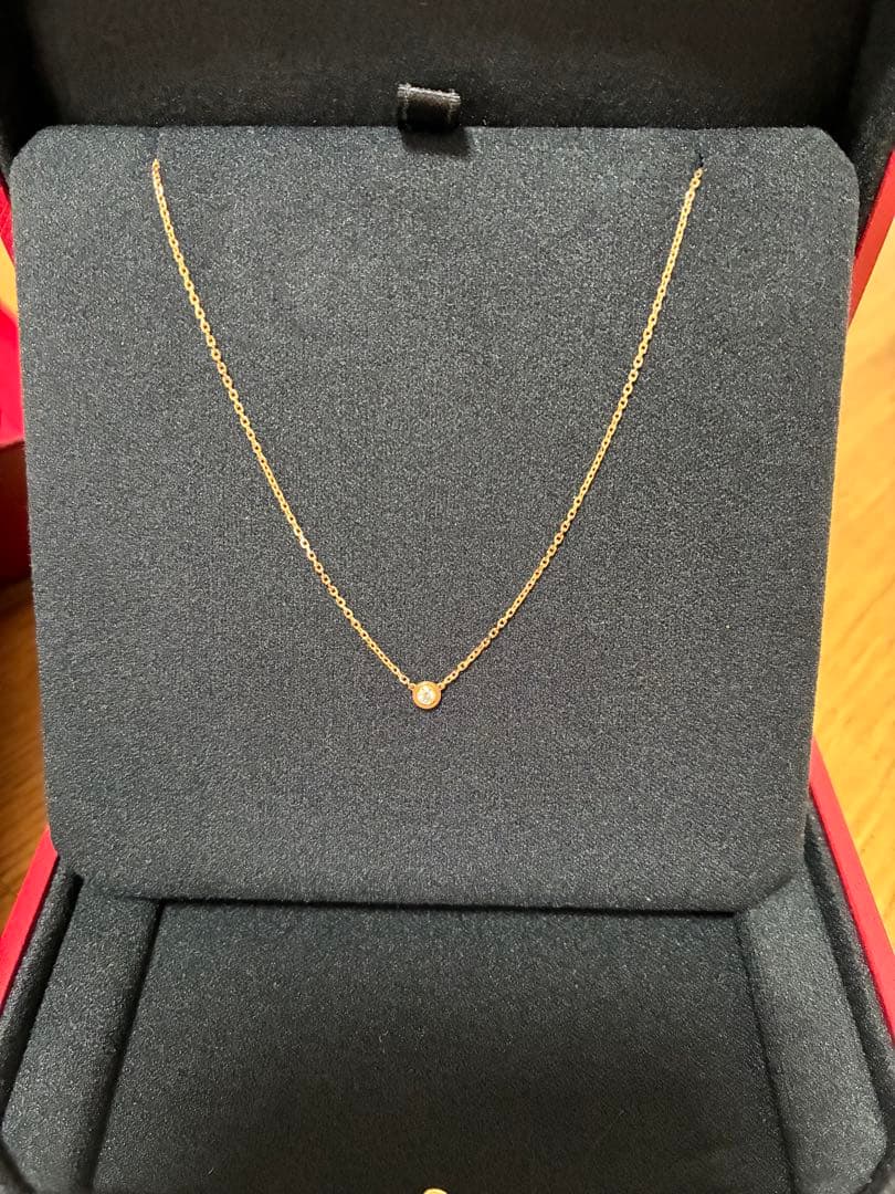 カルティエ　ダムール　ネックレス　イエローゴールド　ＸＳ