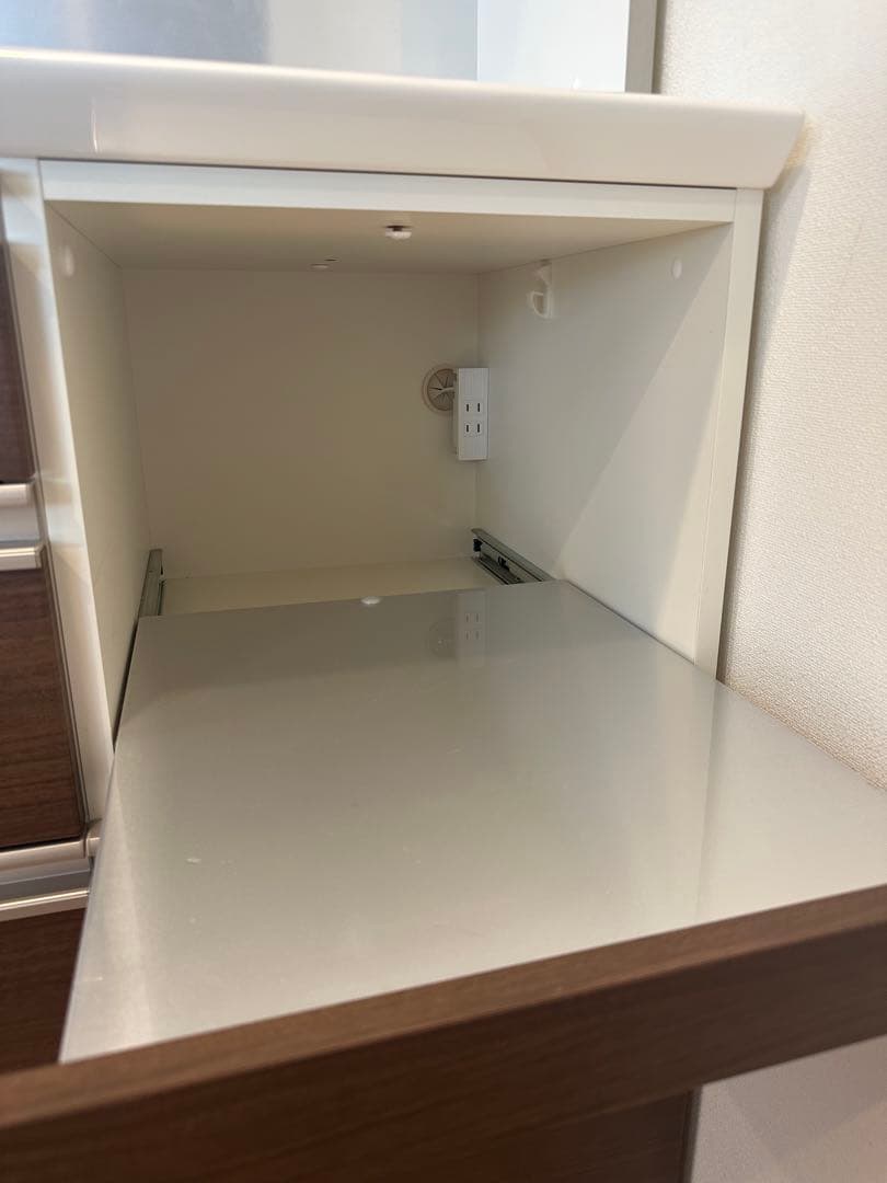 PURIN★パモウナ　幅140　キッチンボード　キャビネット　食器棚