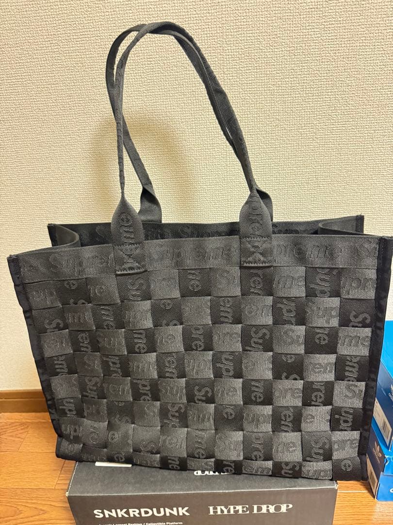 バッグ Supreme Woven Tote (24SS) \"Black\"