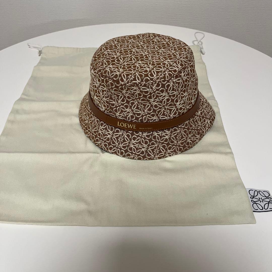 【美品】LOEWE アナグラムバケットハット