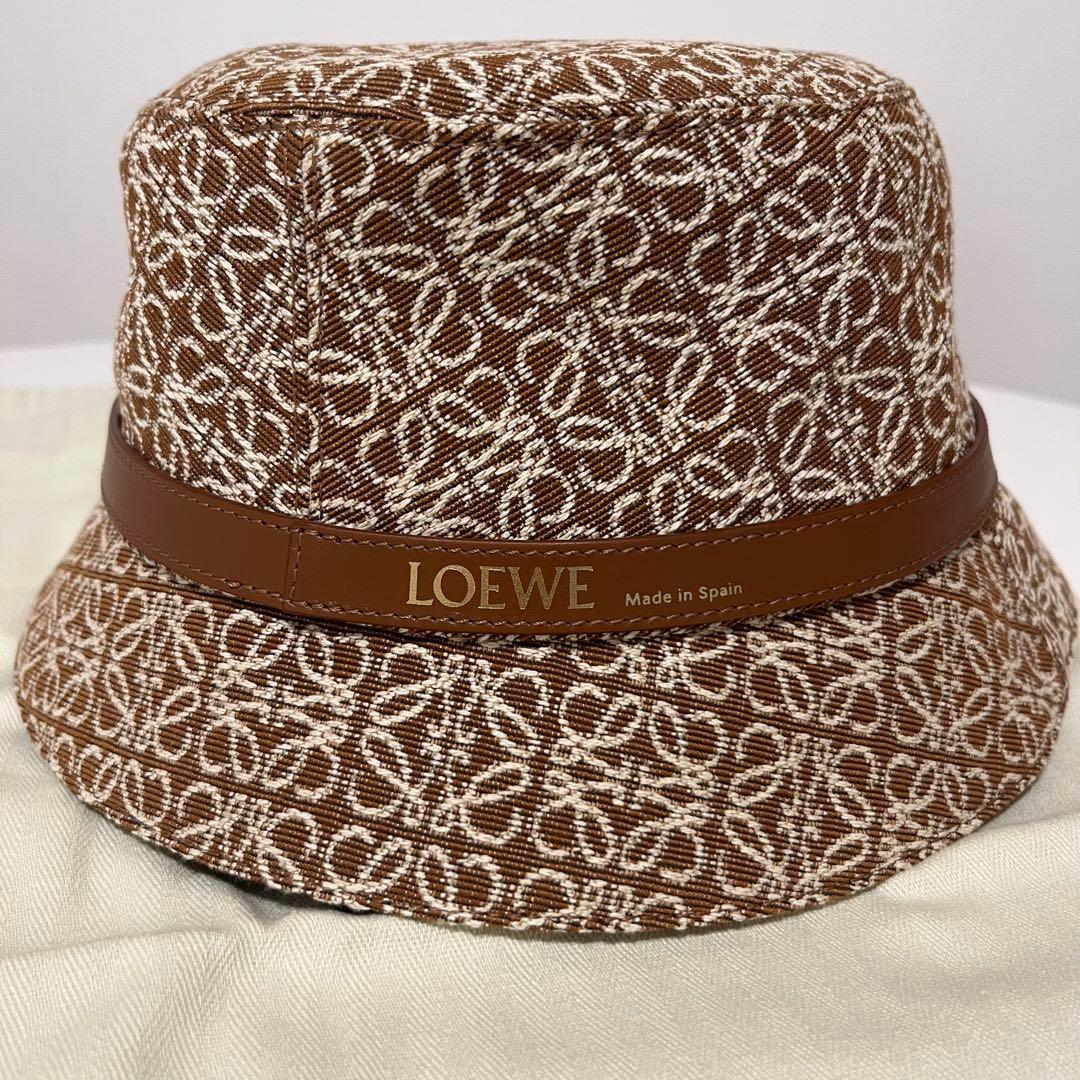 【美品】LOEWE アナグラムバケットハット