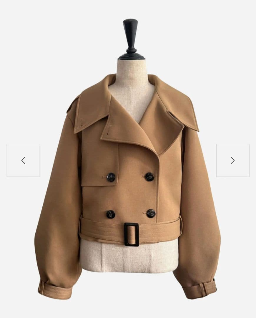 新品未使用sheller シェリエ 2way short trench coat