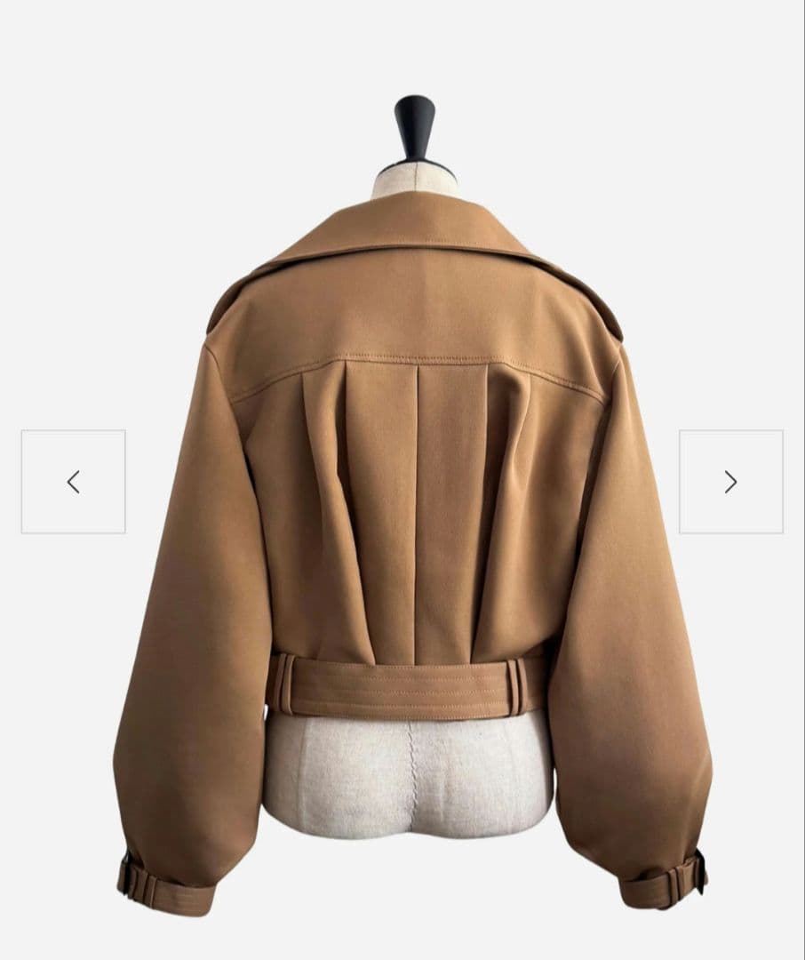 新品未使用sheller シェリエ 2way short trench coat