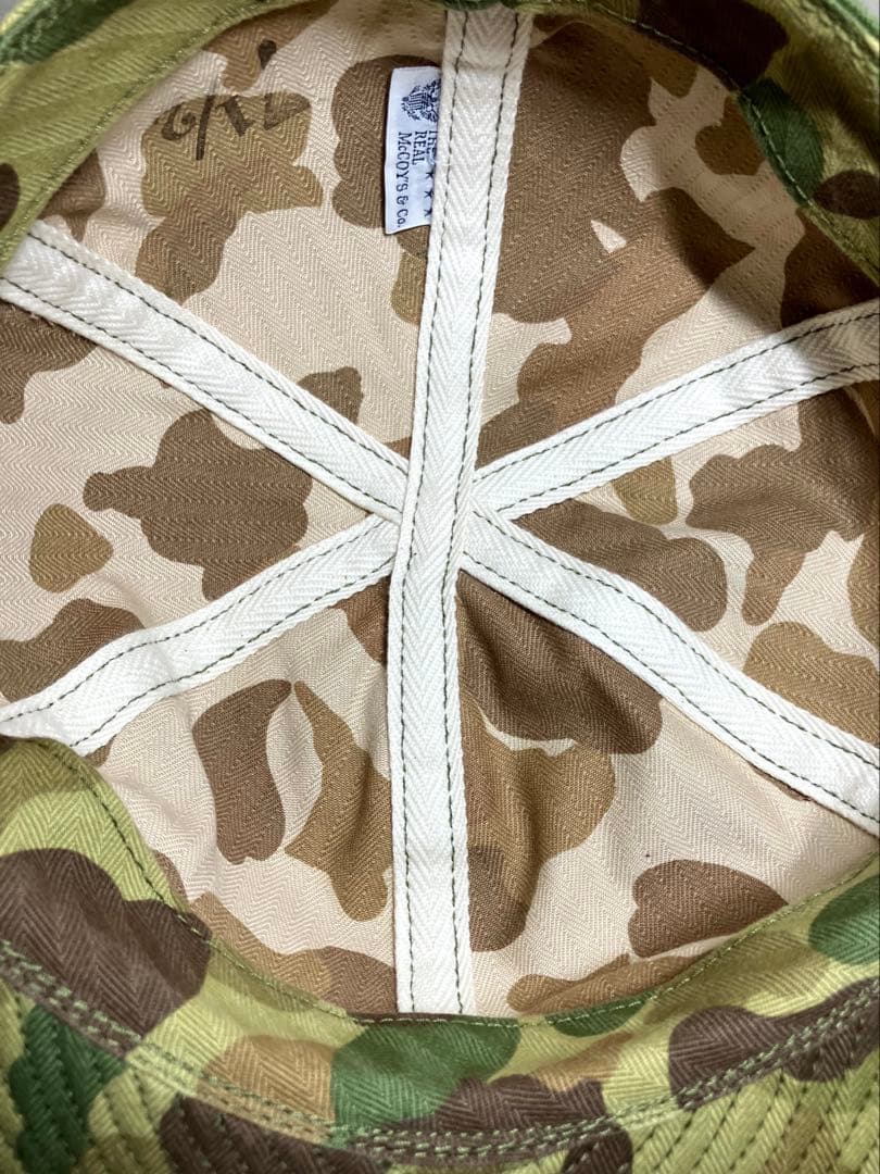 THE REAL McCOY'S フロッグスキン　CAP 迷彩キャップ　美品