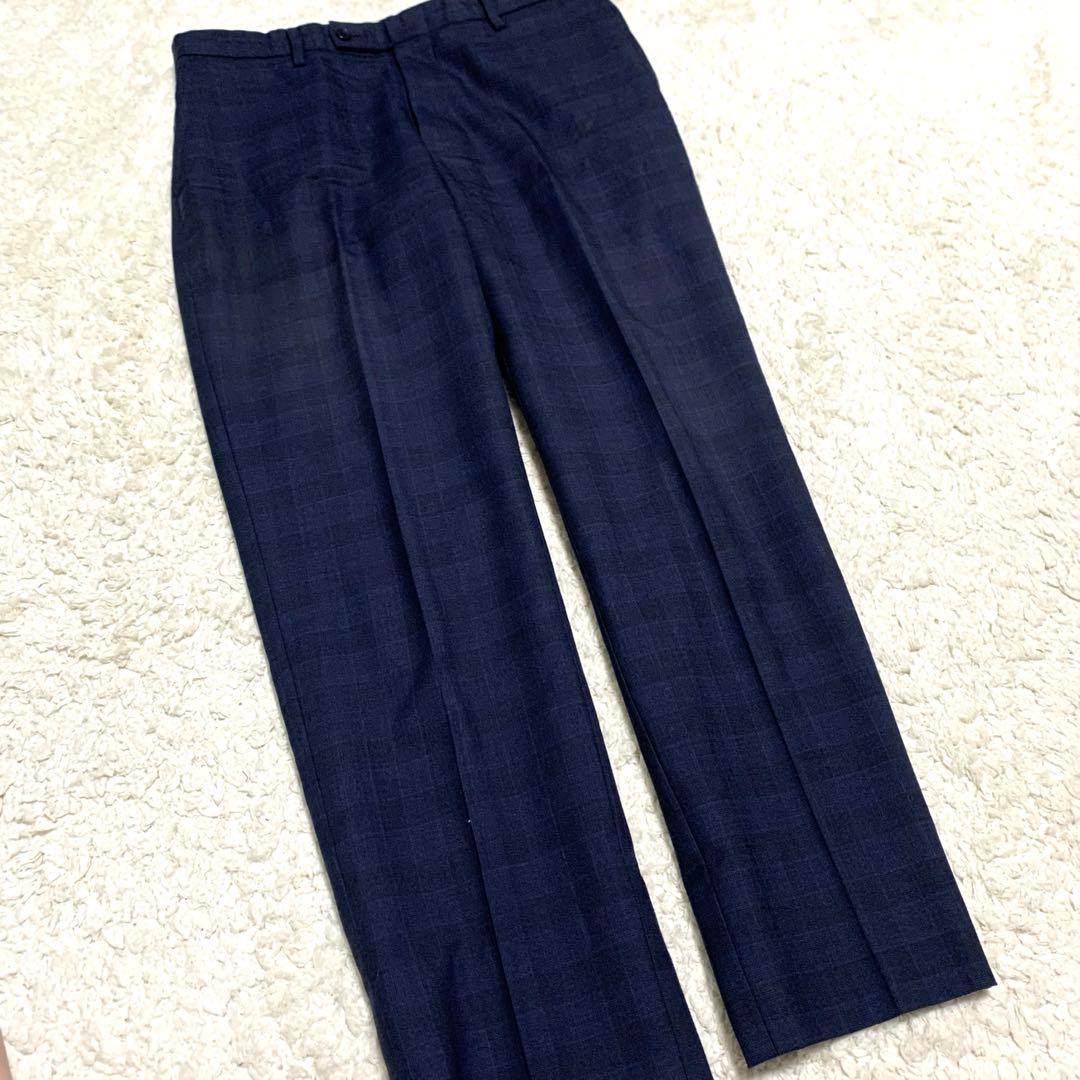 オリヒカ 3ピース 洗える シングルスーツ ネイビー ストレッチ セットアップ