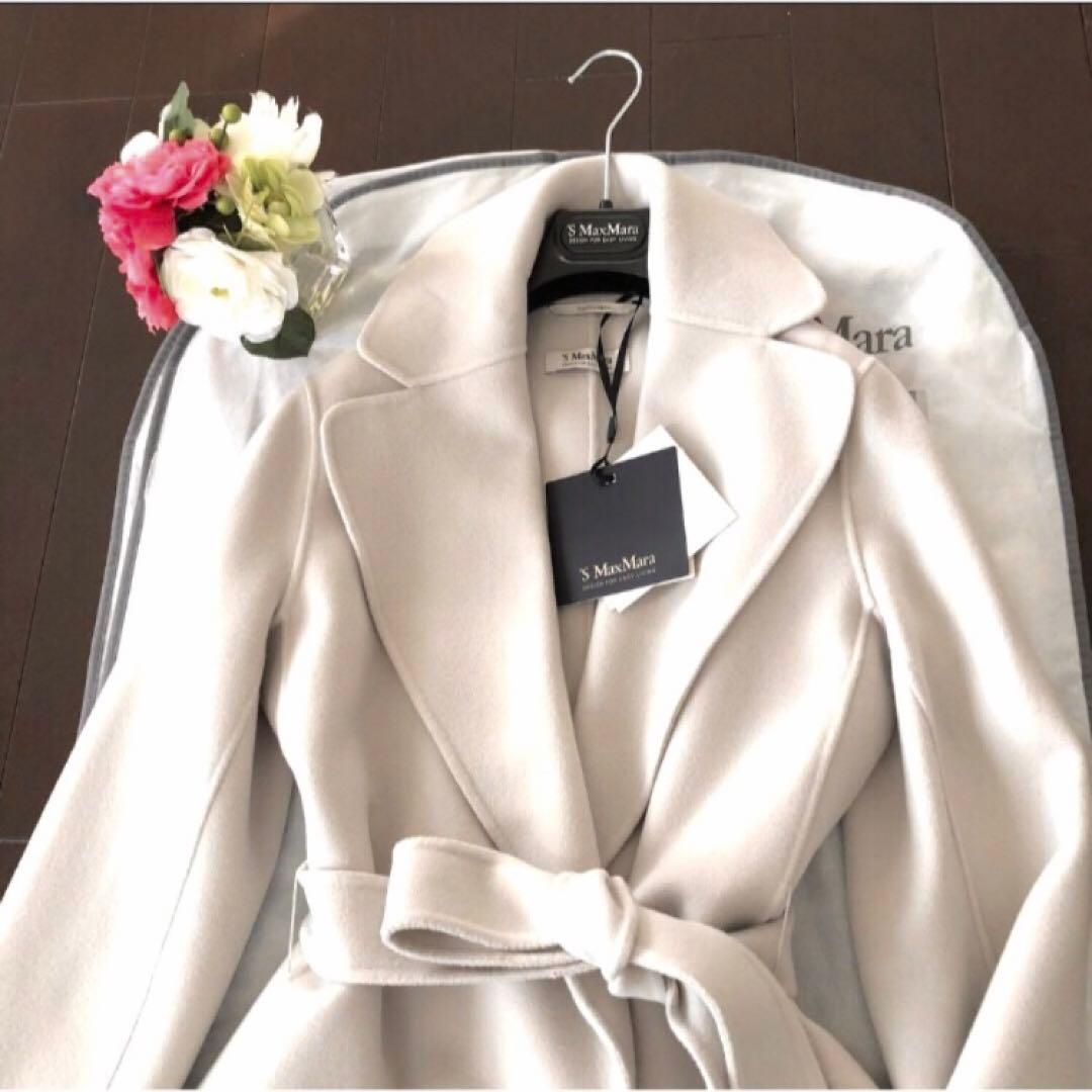 新品タグ付【'S MAX MARA】38PLODOクチートアマーノエクリュパール