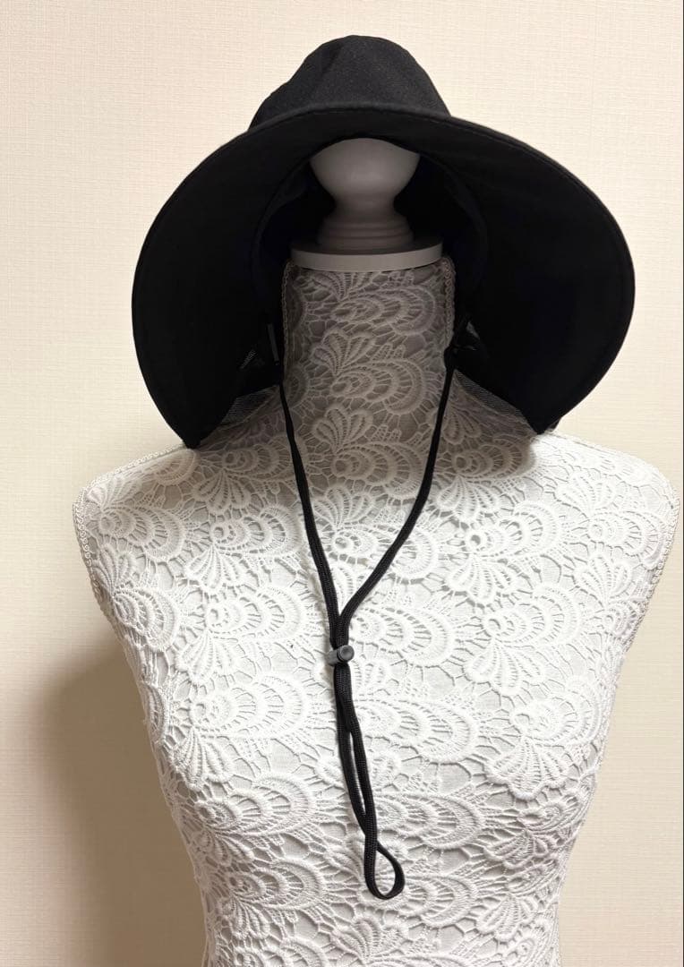 美品　芦屋ロサブラン　シャンブレーギャザーハット　Ｓサイズ