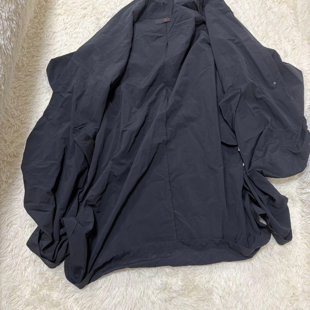 モユル　萌　センソユニコ　ロングコート　ナイロン　M L 黒　オーバーサイズ