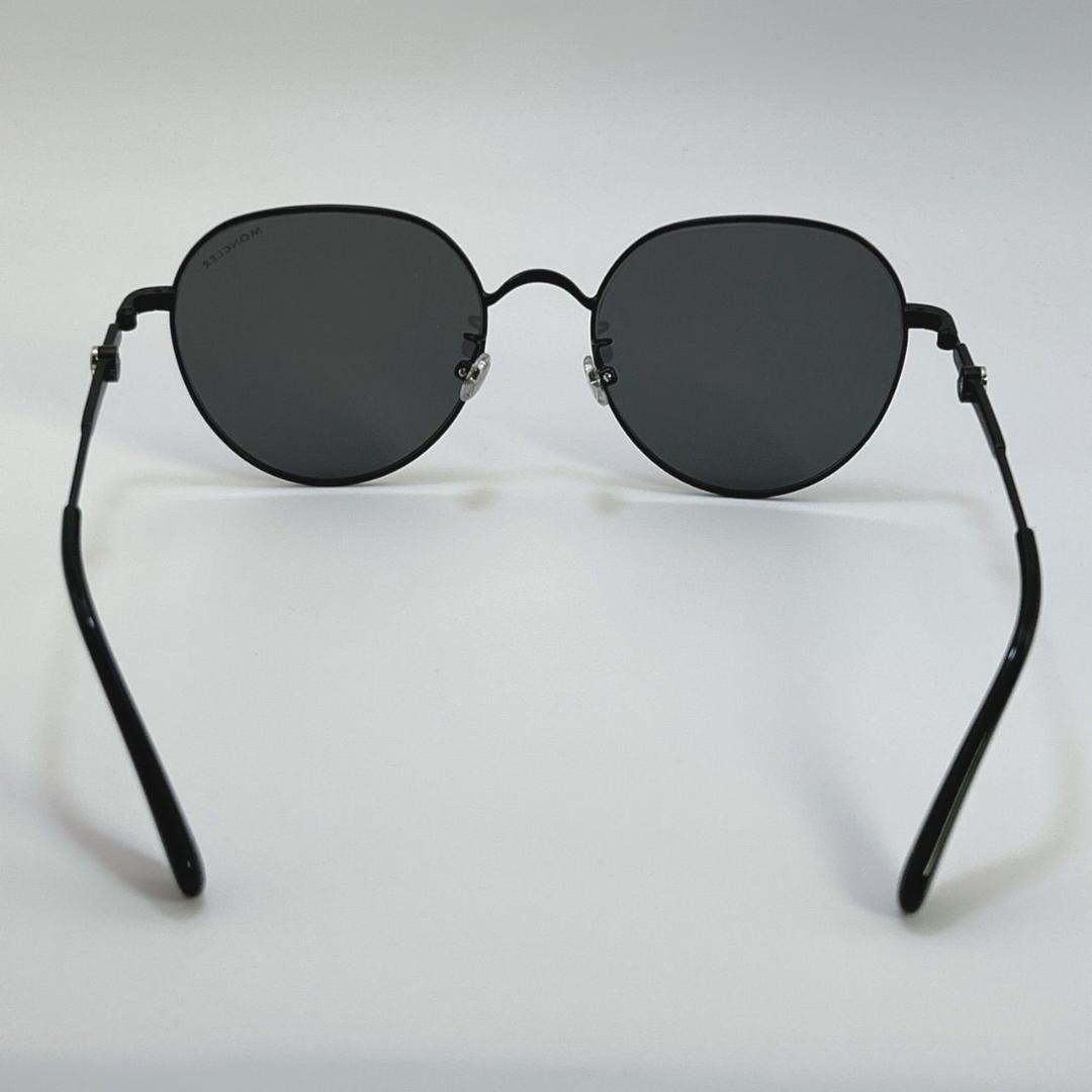 新品 Moncler モンクレール サングラス ラウンドメタルフレーム ブラック
