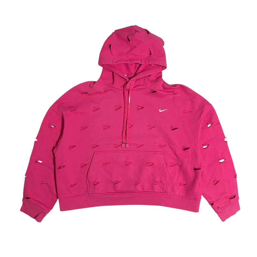 NIKE × JACQUEMUS スウォッシュフードパーカー ピンク S