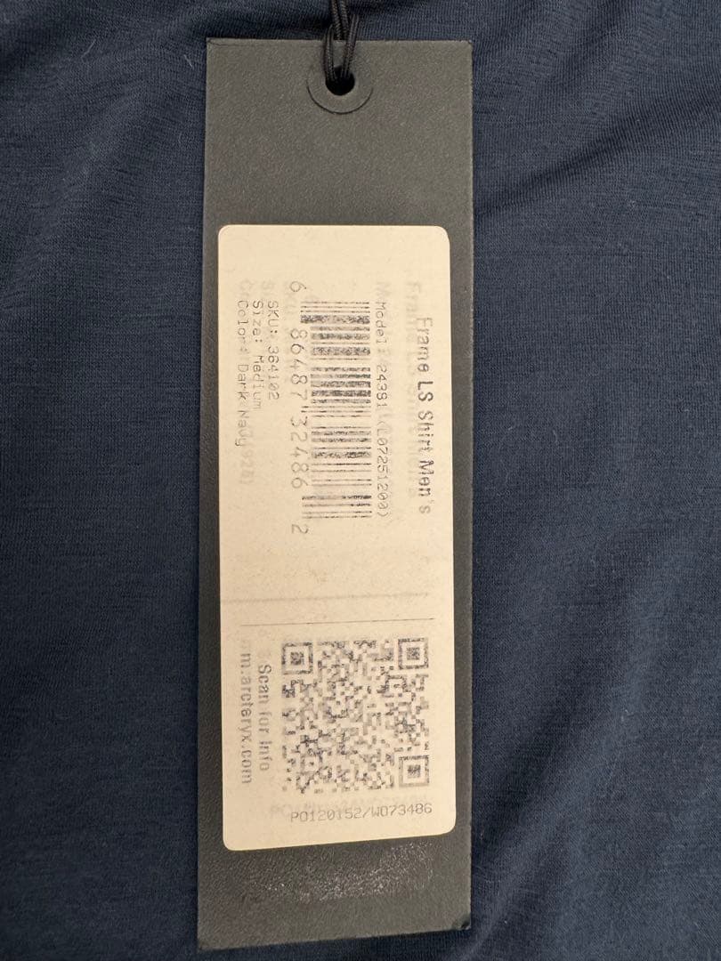 【タグ付新品】FRAME LS SHIRT - DARK NAVY - M