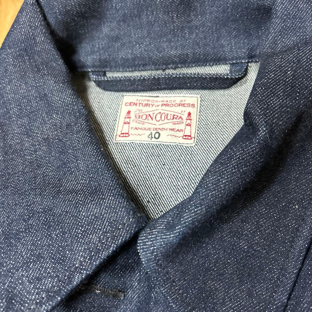 Boncoura A-2 Jacket ボンクラ デニムジャケット　新品 40