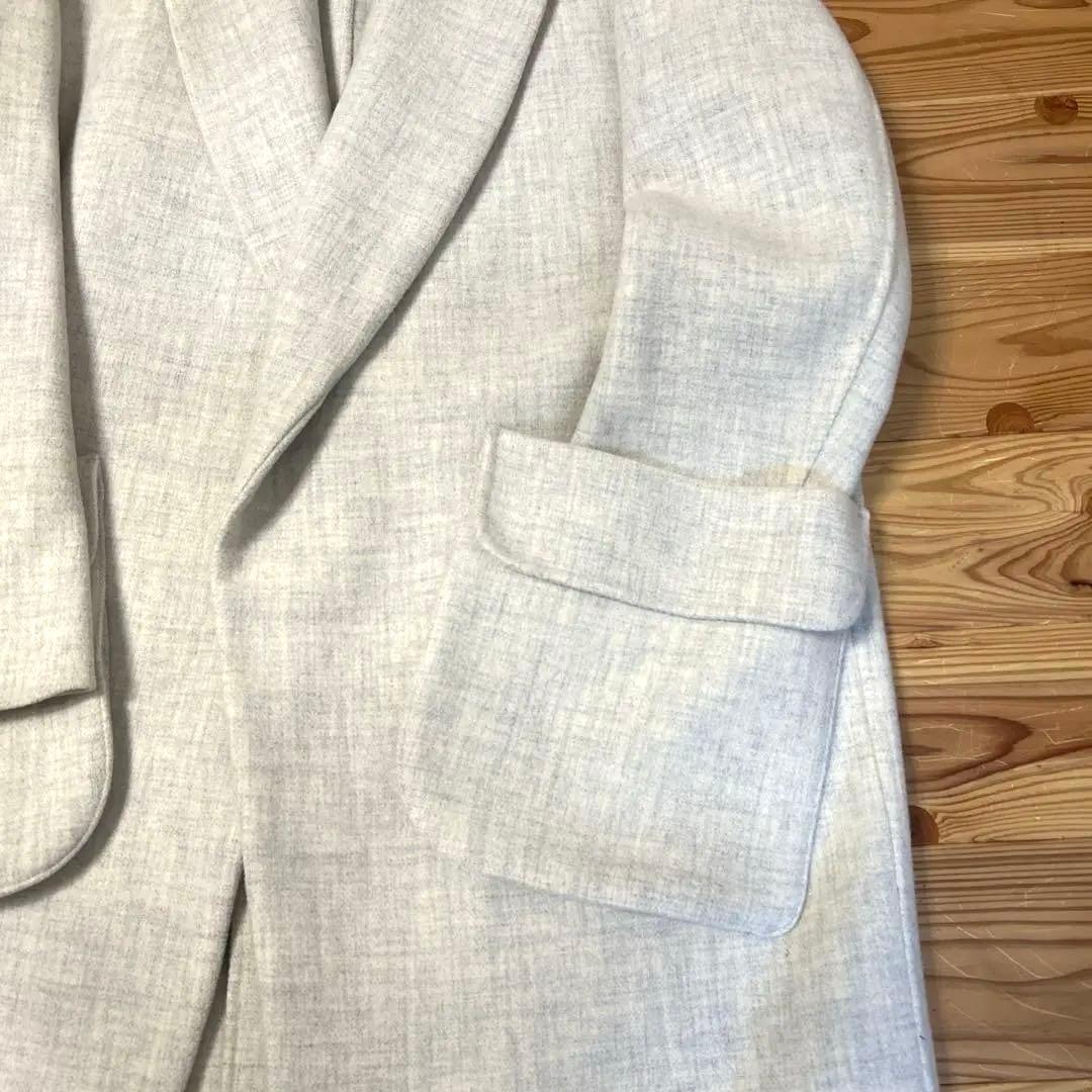 ENFOLD ロングコート 36 アイスグレー