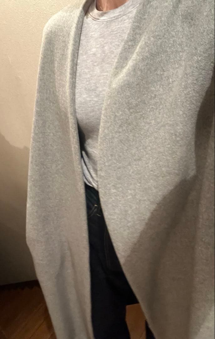 S*A様 ENFOLD グレー ノーカラーロングコート　38