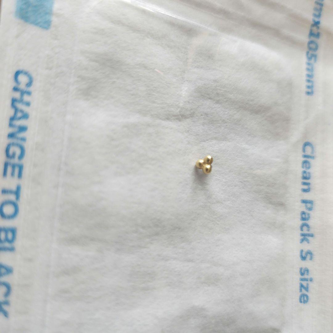 【最終値下】アナトメタル　K18 トゥリビーズ　3㎜