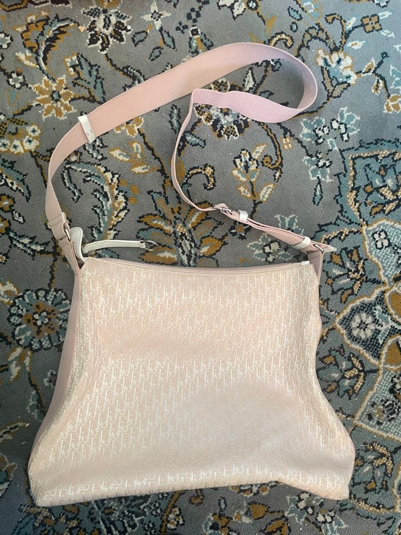 Dior ピンク トロッター　ショルダーバッグ　ディオール　メッセンジャーバッグ