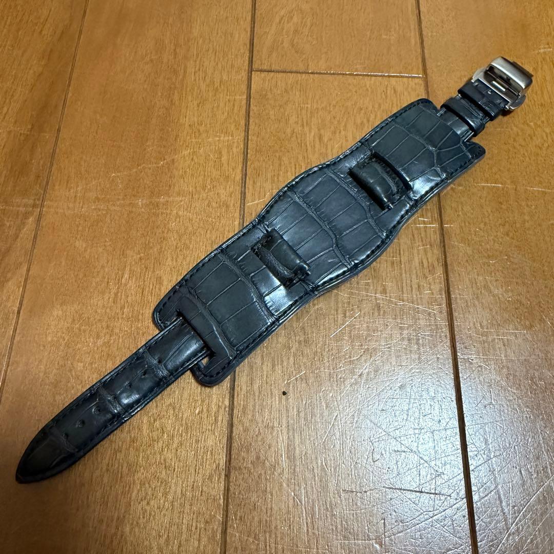 JCペラン レザーバンド アリゲーター ロレックス 手巻き デイトナ用 19mm