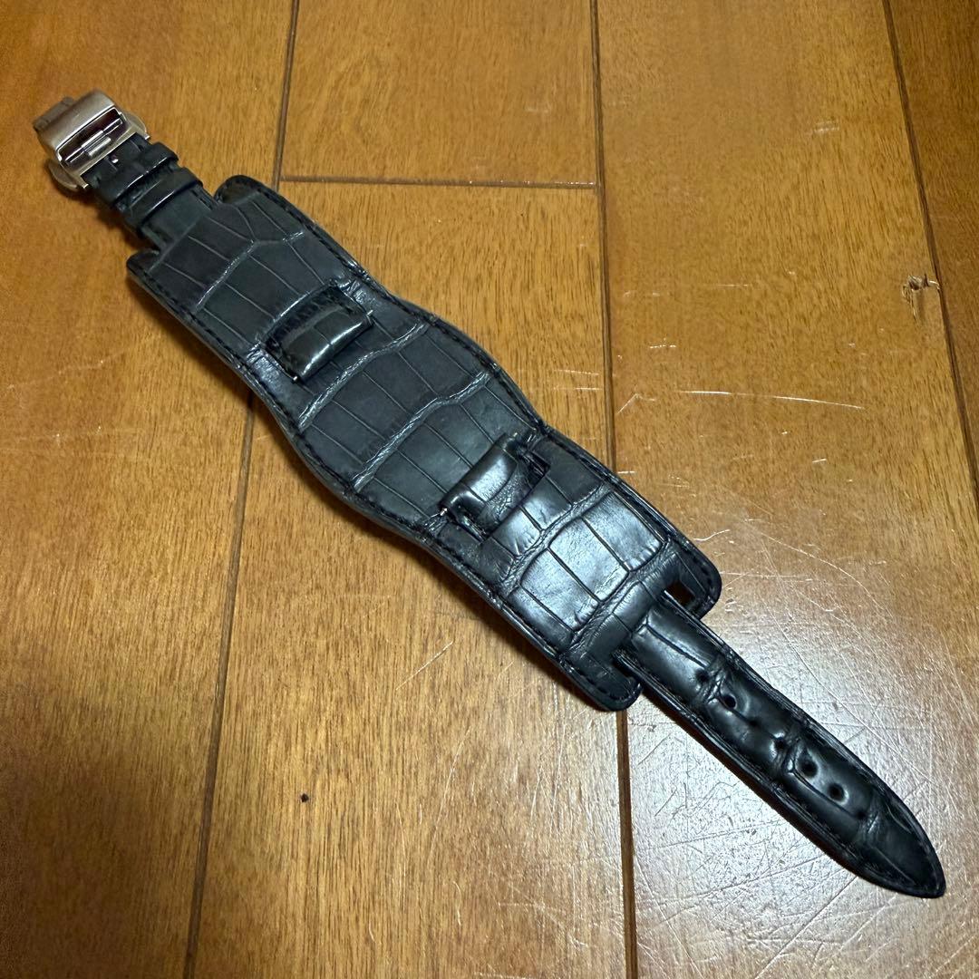 JCペラン レザーバンド アリゲーター ロレックス 手巻き デイトナ用 19mm