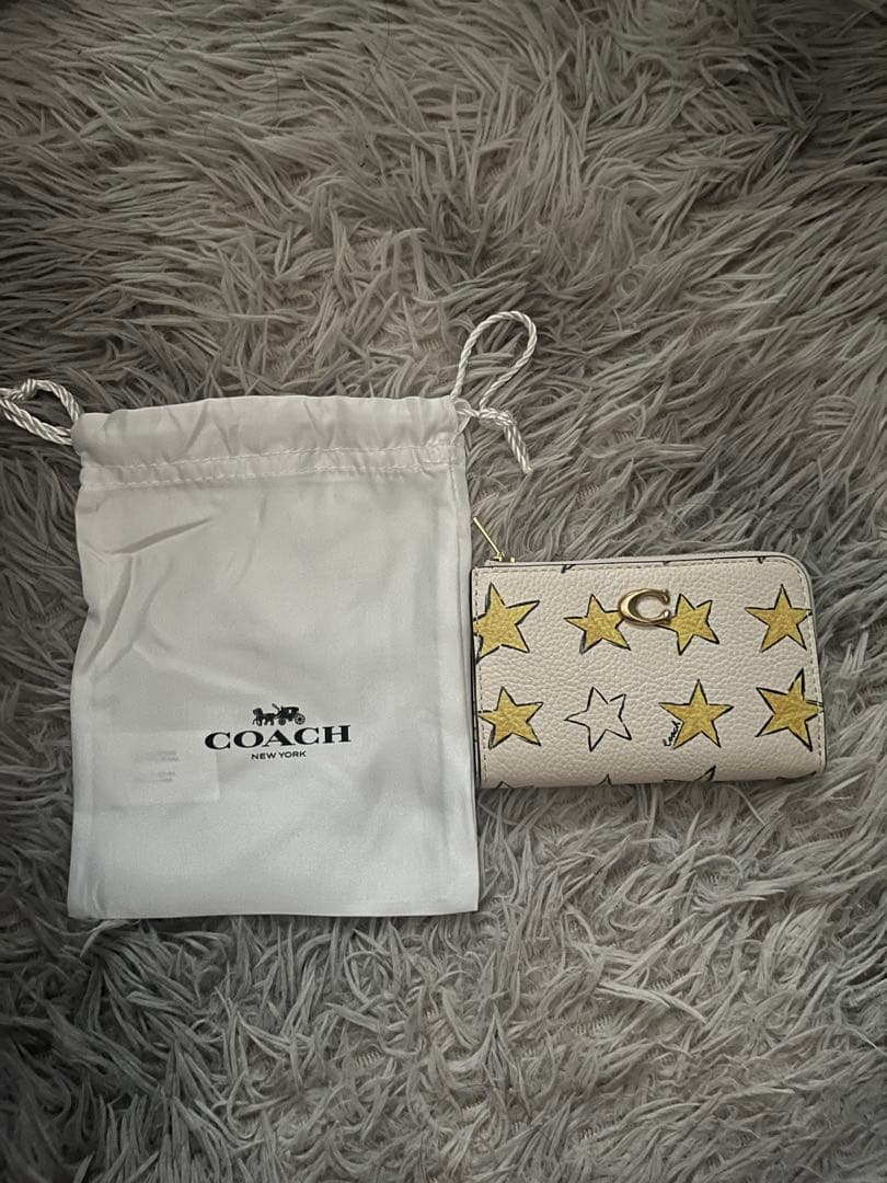 【COACH】エッセンシャル Lジップ キー ケース・スター プリント