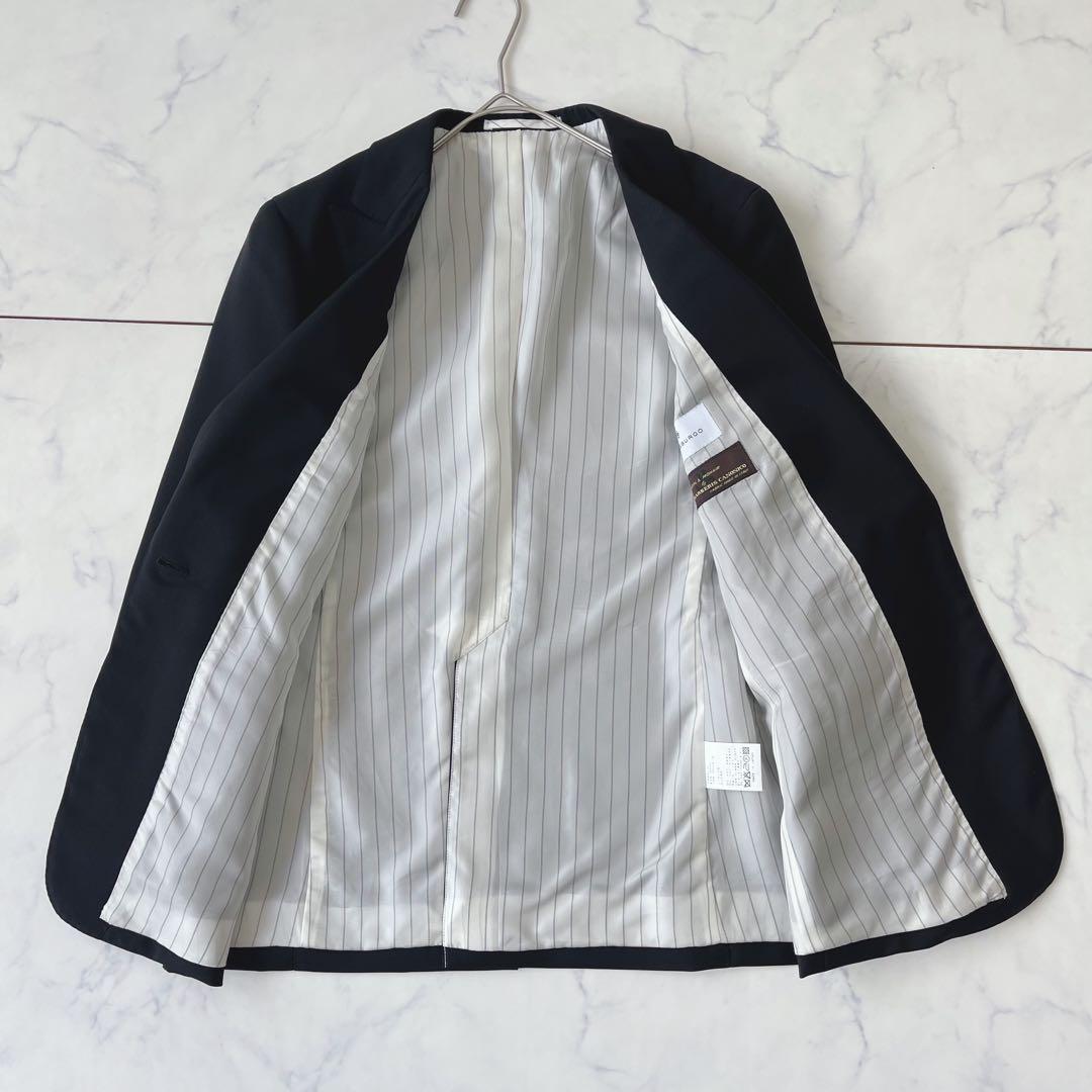 【未使用級】STRASBURGO テーラードジャケット イタリア高級生地 黒