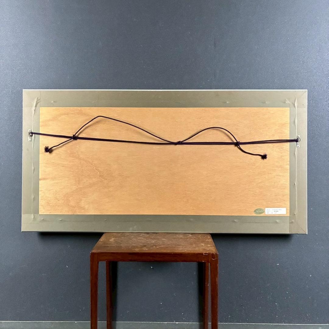 美品 ミッシェル・バテュ「時の流れ」シルクスクリーン 大作 直筆サイン・保証書有