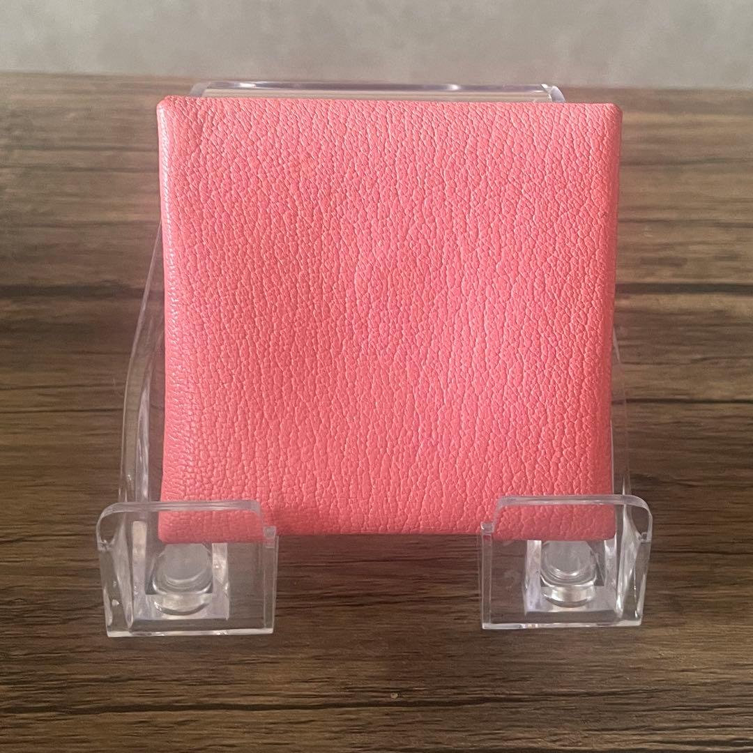 【中古品】エルメス 小銭入れ バスティア ローズコンフェッティ ケース