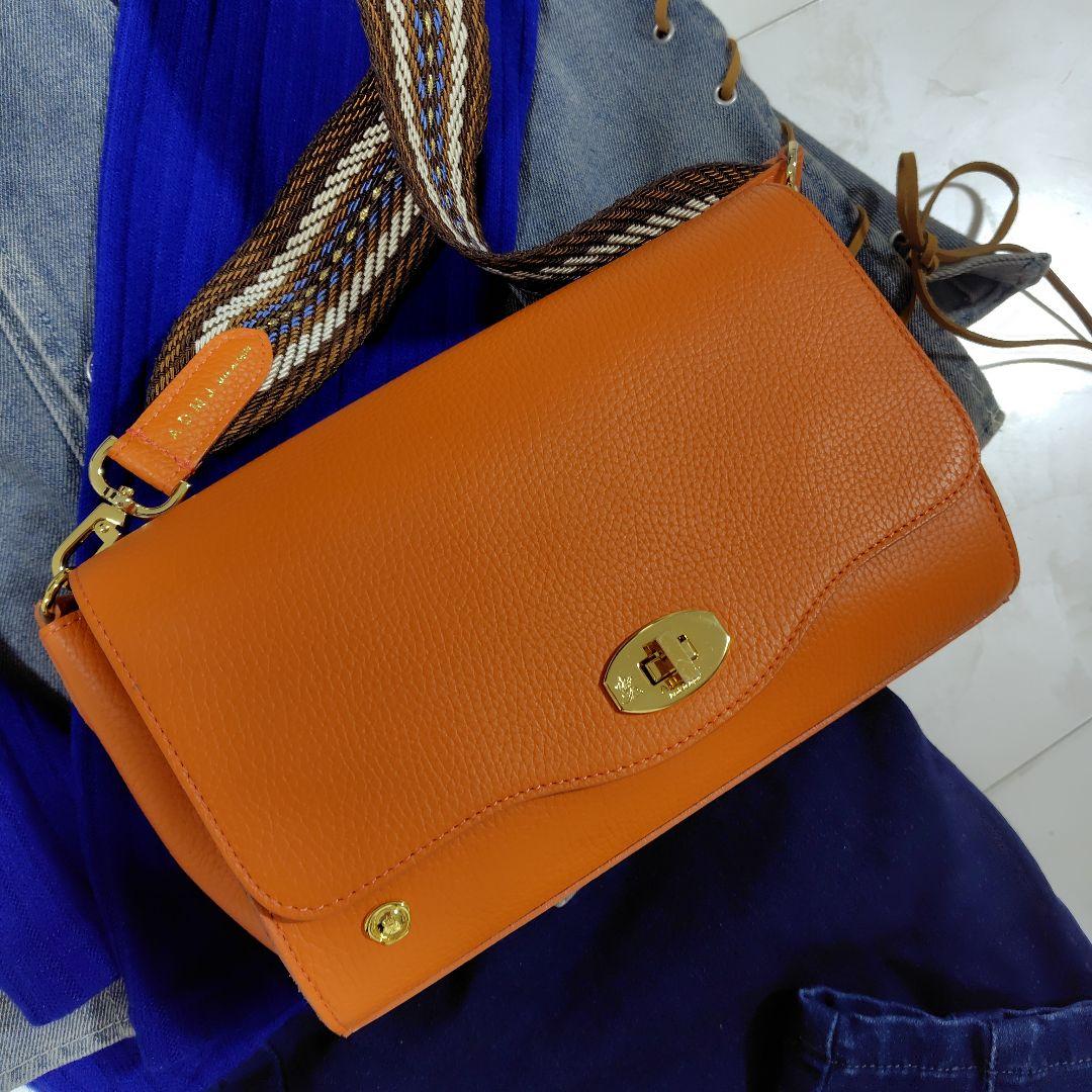 売切価格❗ADMJシュリンクレザー型押しショルダーバッグ