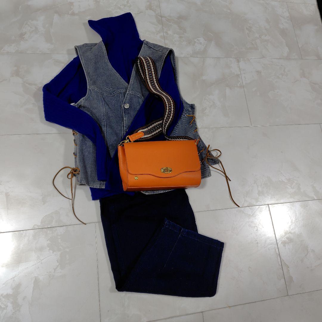 売切価格❗ADMJシュリンクレザー型押しショルダーバッグ