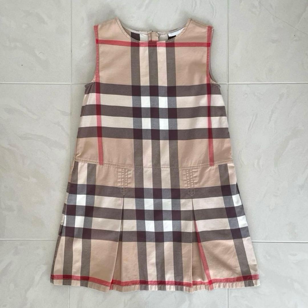 【美品】 バーバリー BURBERRY チェック ワンピース 10Y キッズ