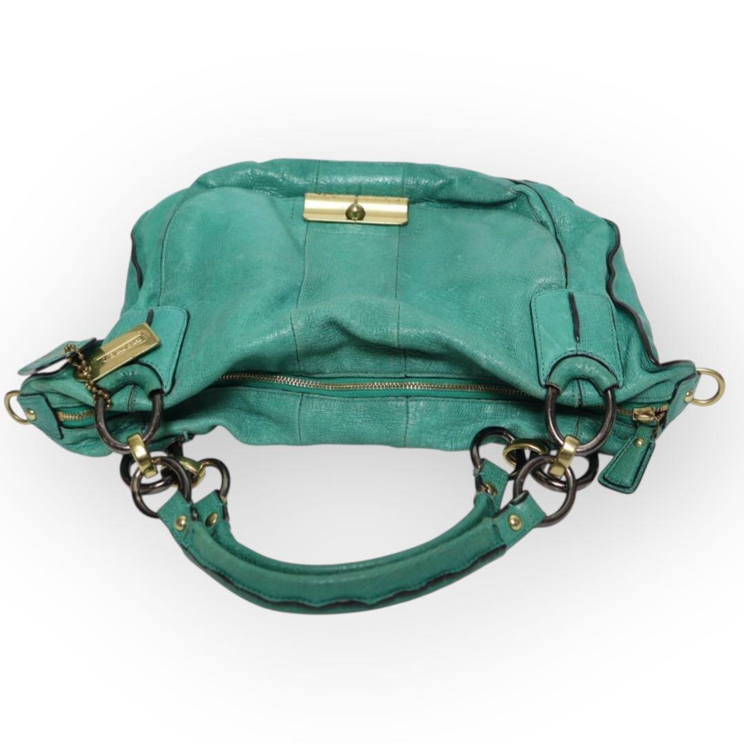 バッグ old coach kristin elevated sage green