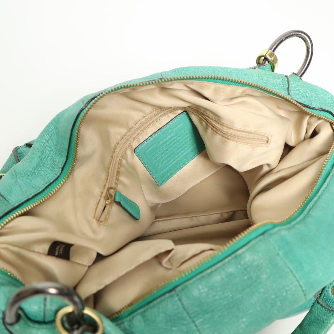 バッグ old coach kristin elevated sage green