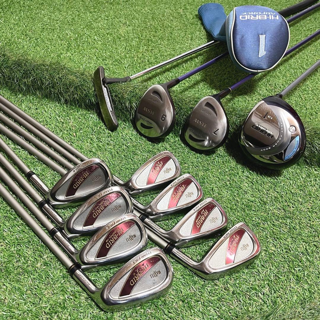 即戦力 初心者に優しい HI-BRID レディースゴルフクラブ豪華12本セット
