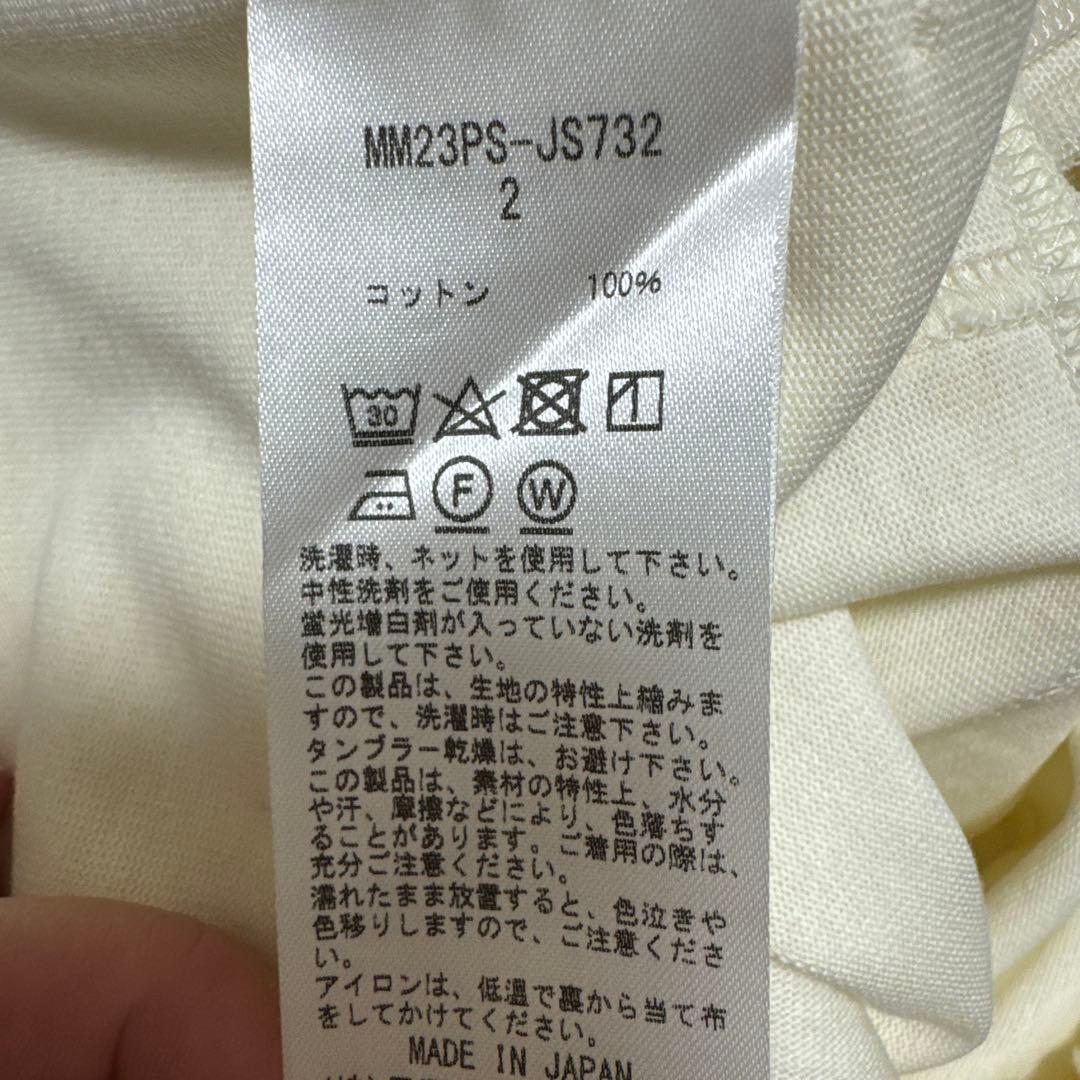 マメ　cotton jersey dress ホワイト　サイズ2