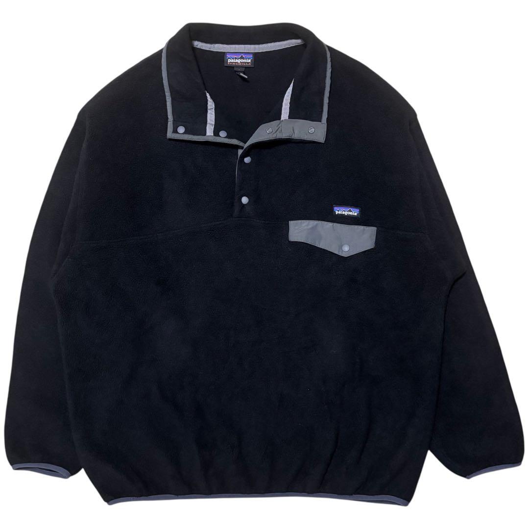 美品 XL 黒Patagonia 野村周平 シンチラ パタゴニア スナップT