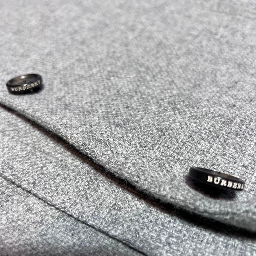 美品バーバリー ロンドンBURBERRY テーラードジャケット カシミヤ混L