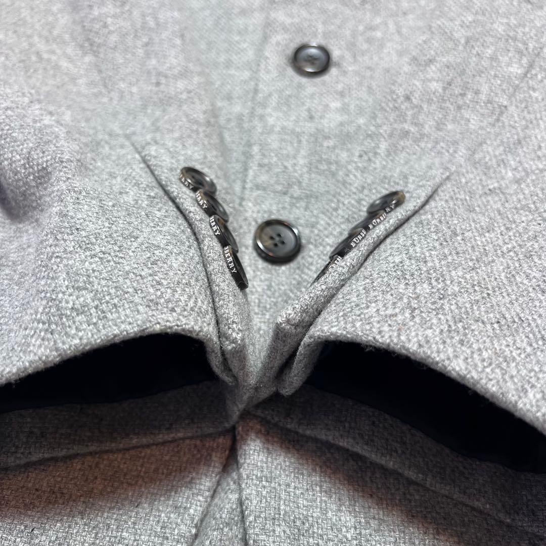 美品バーバリー ロンドンBURBERRY テーラードジャケット カシミヤ混L