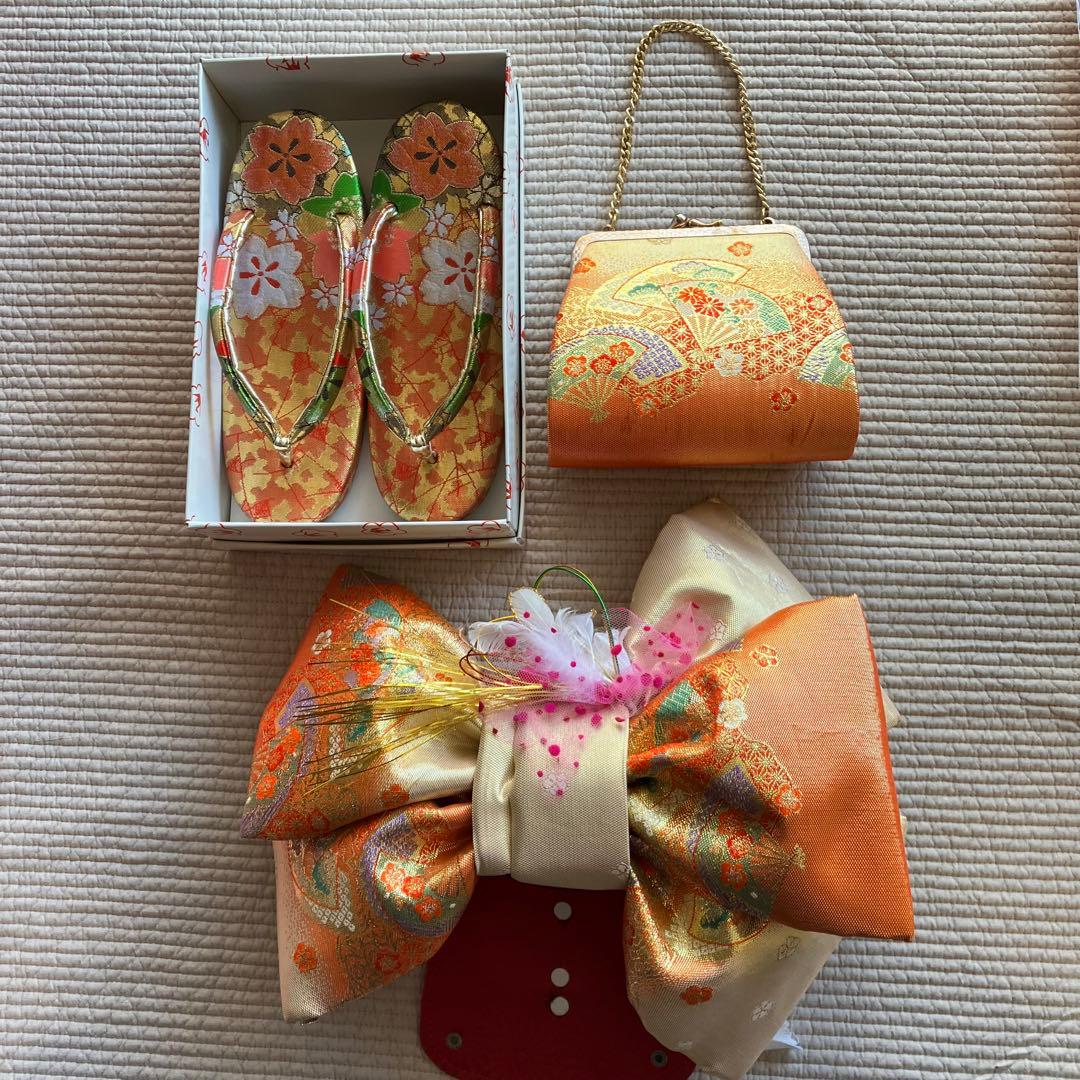 七五三　7歳　正絹　総絞り　着物　フルセット12点　女の子