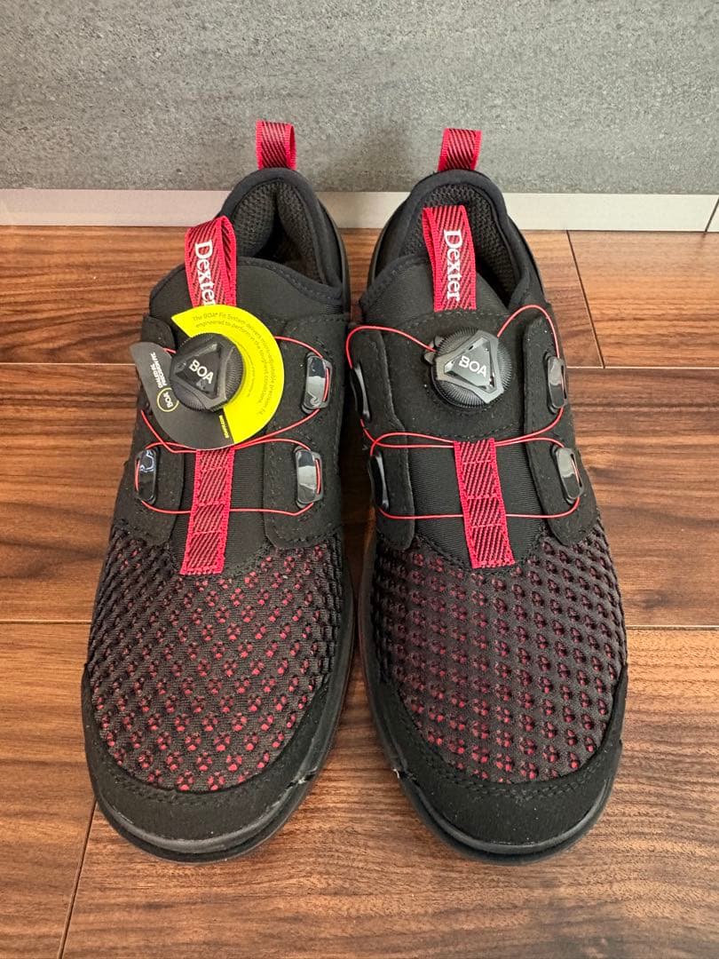 【新品未使用・箱有】Dexter メンズ ボーリングシューズ 黒 赤 23.5