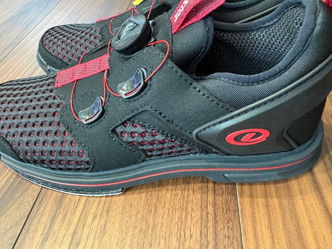 【新品未使用・箱有】Dexter メンズ ボーリングシューズ 黒 赤 23.5