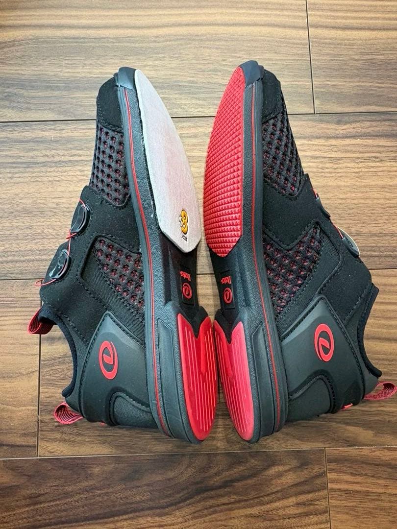 【新品未使用・箱有】Dexter メンズ ボーリングシューズ 黒 赤 23.5