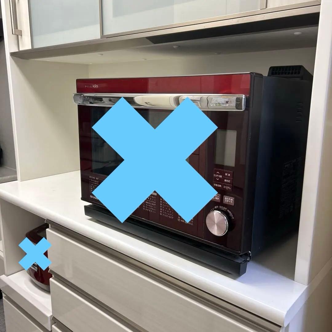 【送料込み】ニトリ食器棚120cm 上下セット／ポスティア