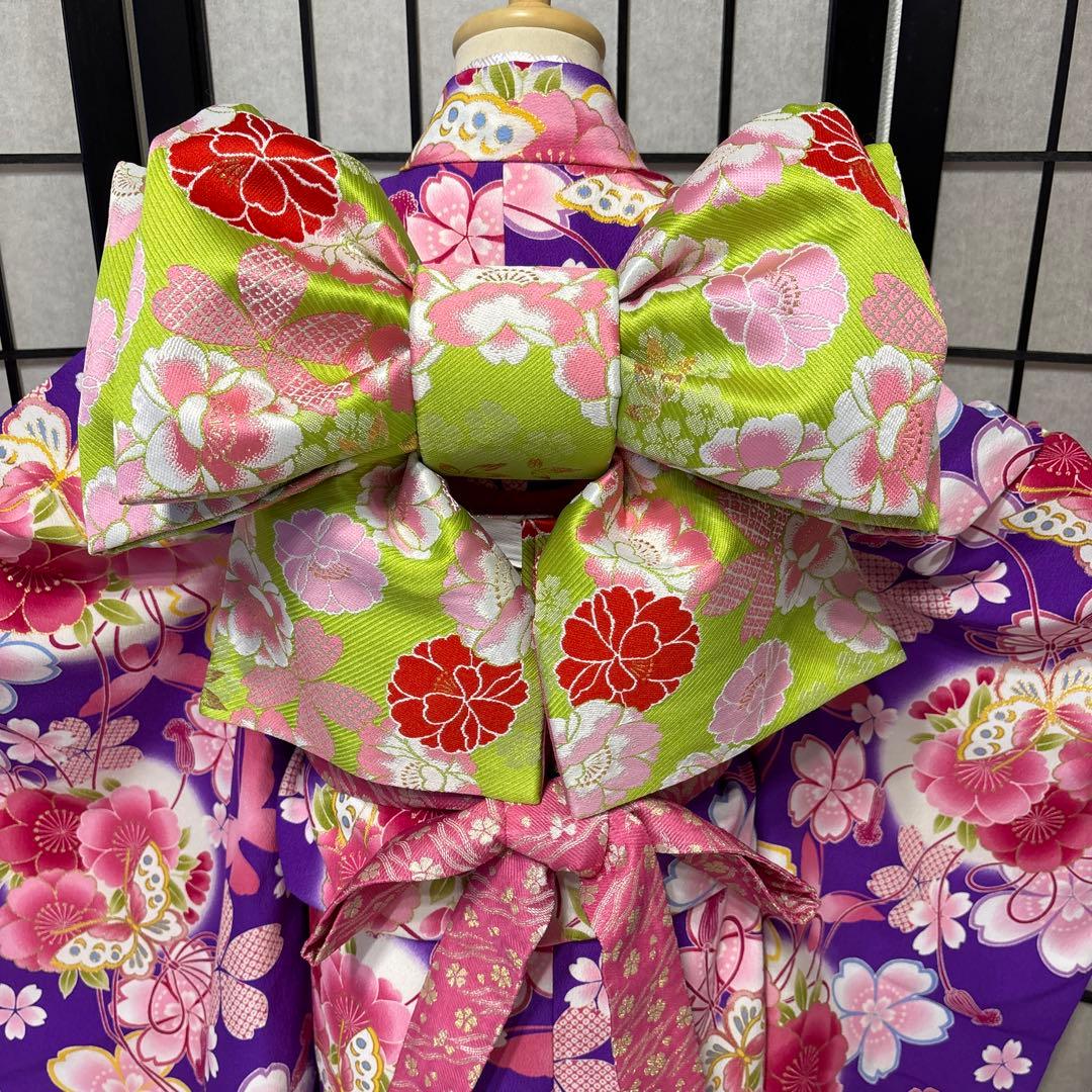 七五三　着物セット　7歳　ブランド乙葉　紫色　美品　フルセット