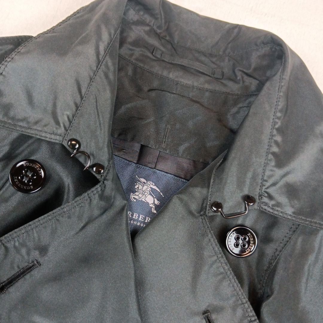 バーバリー ロンドン　トレンチコート　黒　46　大きいサイズ　ライナー欠品